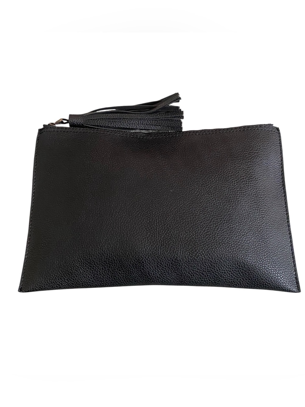 Parker faux leather tassel clutch